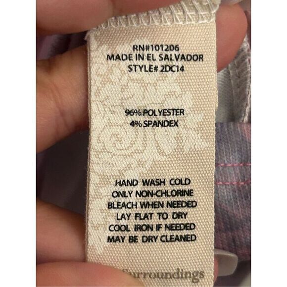 Soft Surroundings Floral Knit Top sz L Hydrangea Pink Garden - Picture 6 of 7